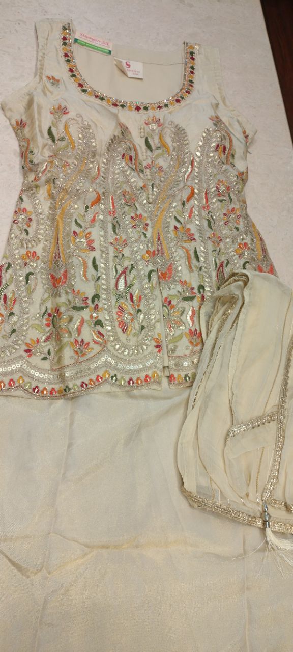 Embroidered Silk Top
