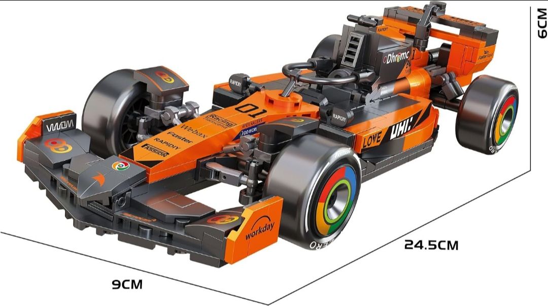 Thinker Place F1 Race Car Building Block Toy Set for 7+ (467 Pcs)
Racing Car Construction Toy for Kids Age 7+ | STEM Learning Toy | Creative DIY Model Kit for Gifting Boys & Girls view 3