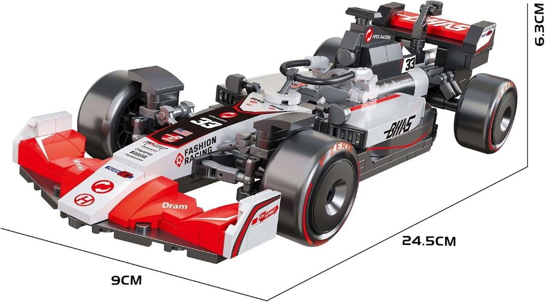Thinker Place F1 Race Car Building Block Toy Set for 7+ (462 Pcs)
Racing Car Construction Toy for Kids Age 7+ | STEM Learning Toy | Creative DIY Model Kit for Gifting Boys & Girls view 3