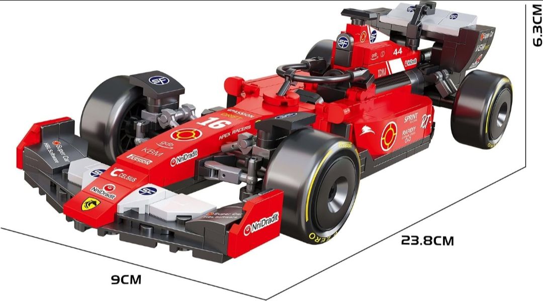 Thinker Place Lightning F1 Race Car Building Block Toy Set for 7+ (457 Pcs)
Racing Car Construction Toy for Kids Age 7+ | STEM Learning Toy | Creative DIY Model Kit for Gifting Boys & Girls view 3