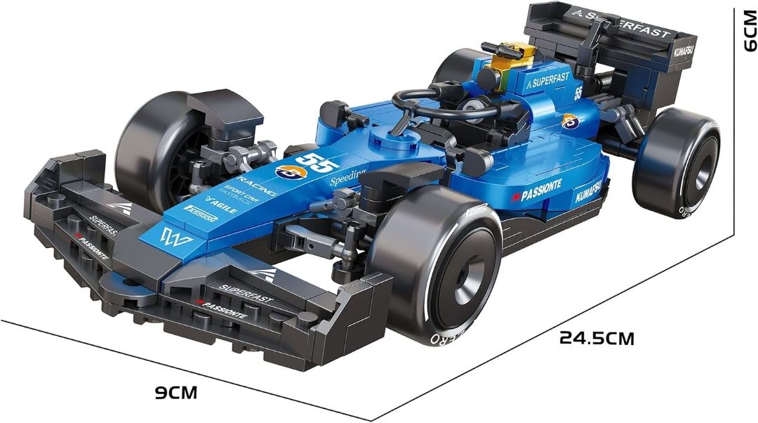 Thinker place Hurricane F1 Race Car Building Block Toy Set for 7+ (458 Pcs)
Racing Car Construction Toy for Kids Age 7+ | STEM Learning Toy | Creative DIY Model Kit for Gifting Boys & Girls view 3