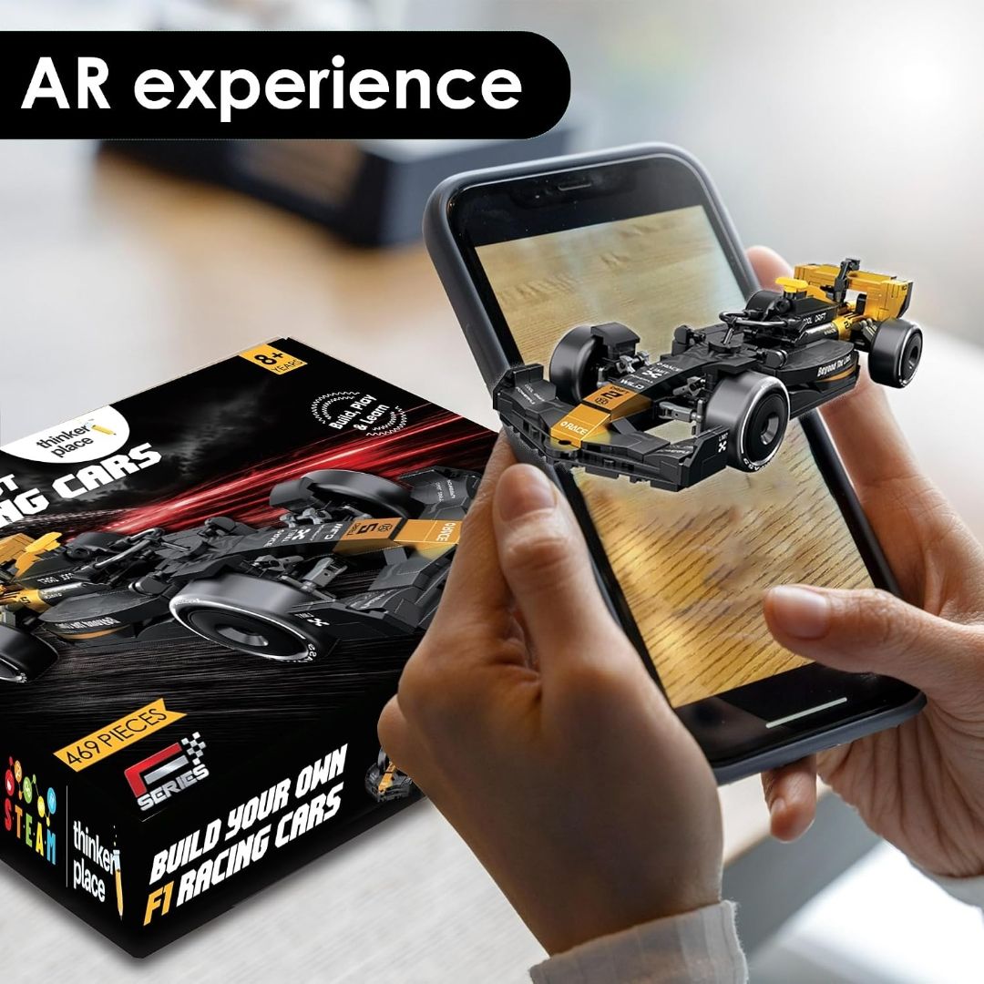 Thinker Place Speed F1 Race Car Building Block Toy Set for 7+ (469 Pcs)
Racing Car Construction Toy for Kids Age 7+ | STEM Learning Toy | Creative DIY Model Kit for Gifting Boys & Girls view 6