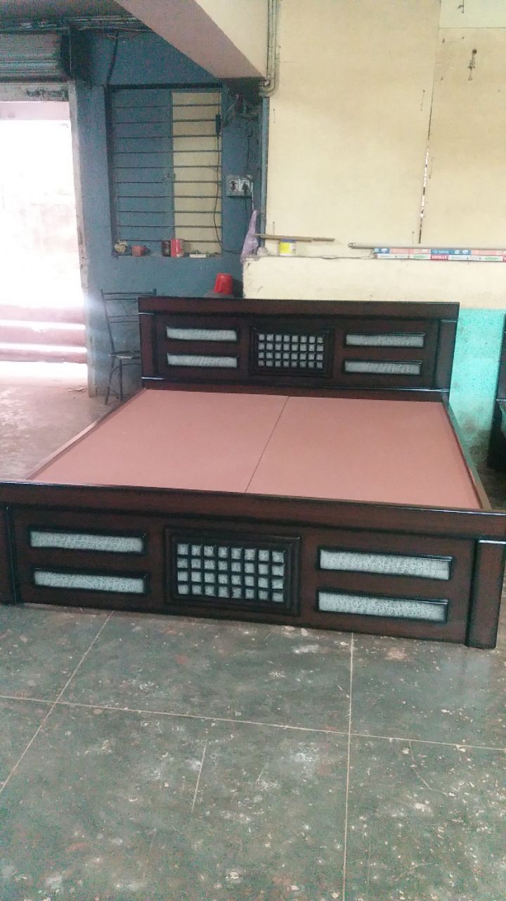 Stylish Velvet Bed view 3