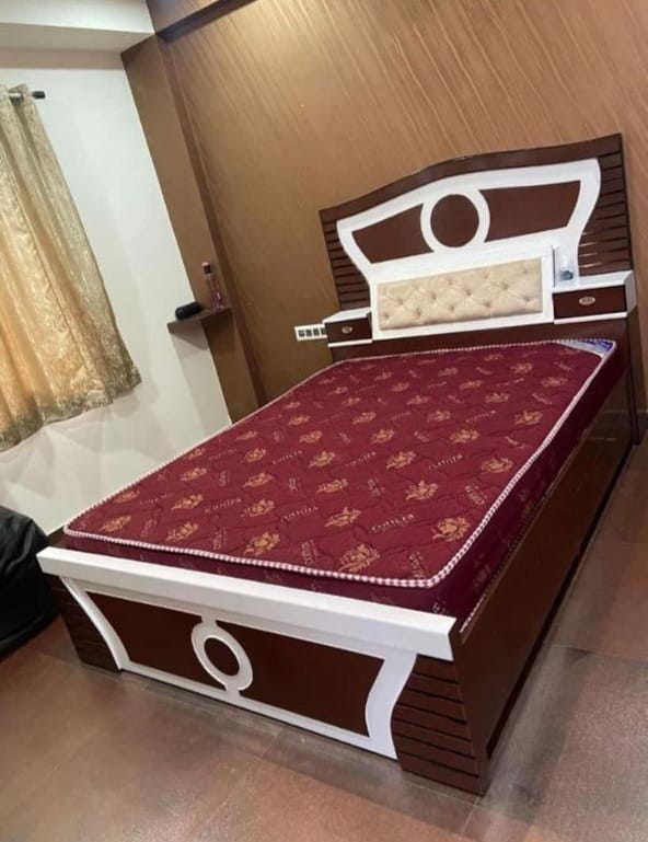 Stylish Velvet Bed view 9