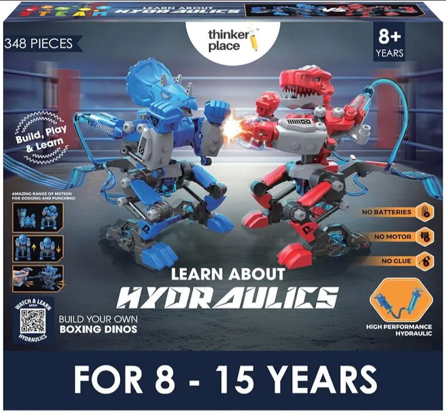 DIY Hydraulic Boxing Dino – Model Kit | DIY Boxing Dino | STEM Learning: Learn About Hydraulics | Educational Toy for Kids 8+
31%
off view 9