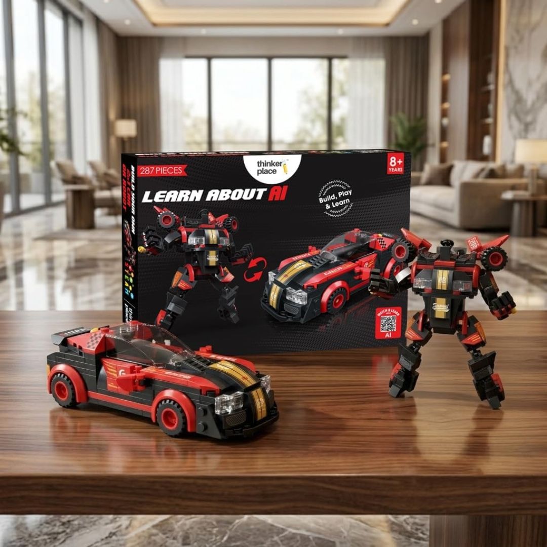 287 PCS 2-in-1 Transforming Building Blocks Red Terror
AI STEM Construction Racing Toy for Kids view 2