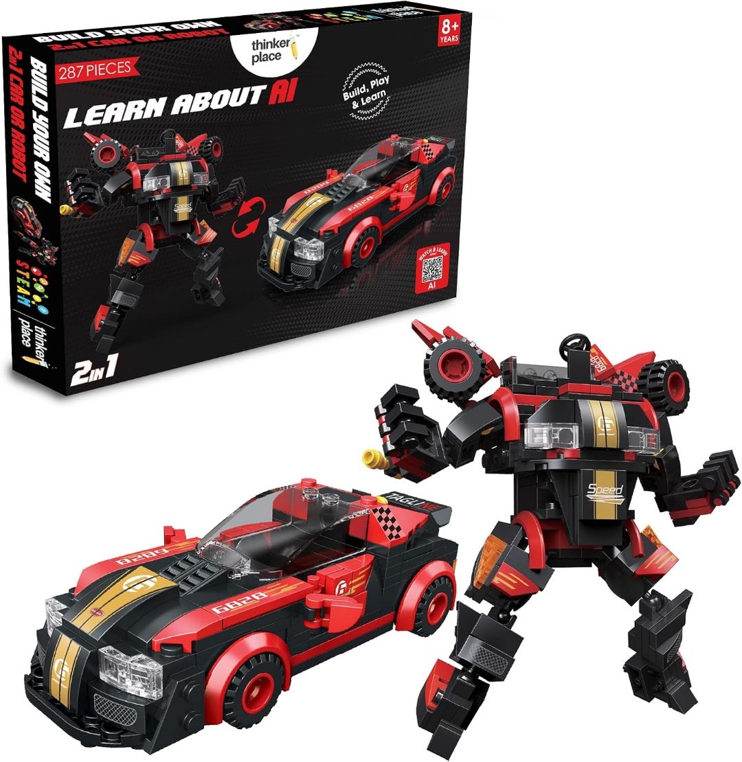 287 PCS 2-in-1 Transforming Building Blocks Red Terror
AI STEM Construction Racing Toy for Kids