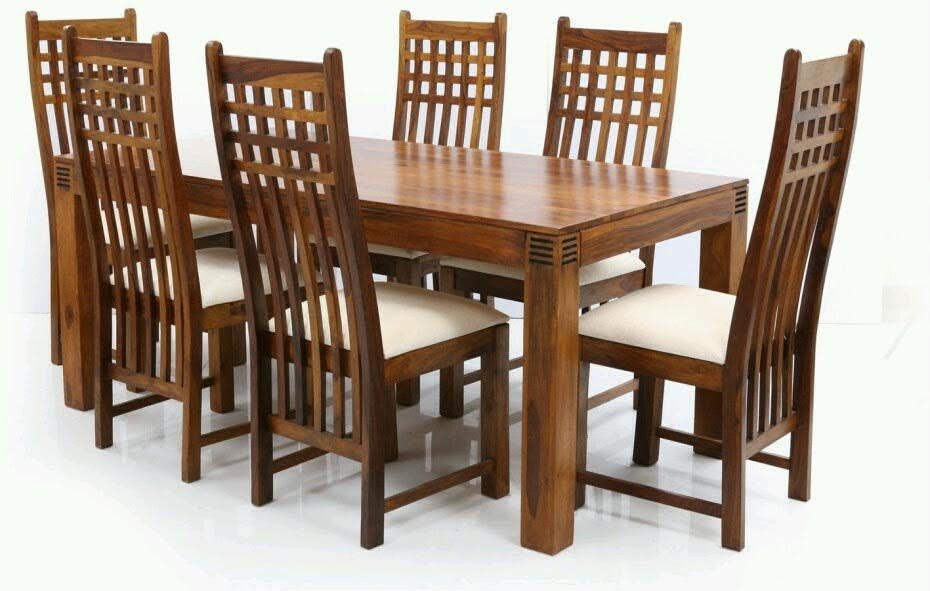 Solid Wooden Dining Table Set view 10