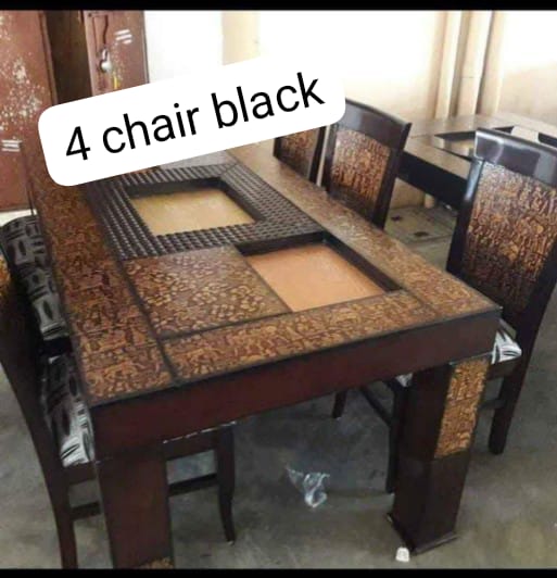 Solid Wooden Dining Table Set view 5