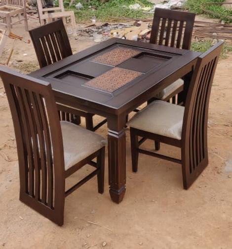 Solid Wooden Dining Table Set view 7