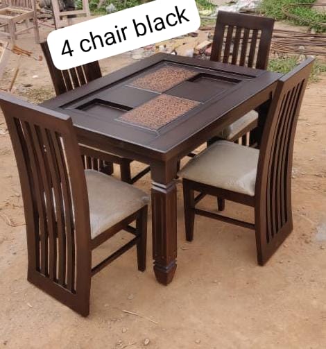 Solid Wooden Dining Table Set view 4