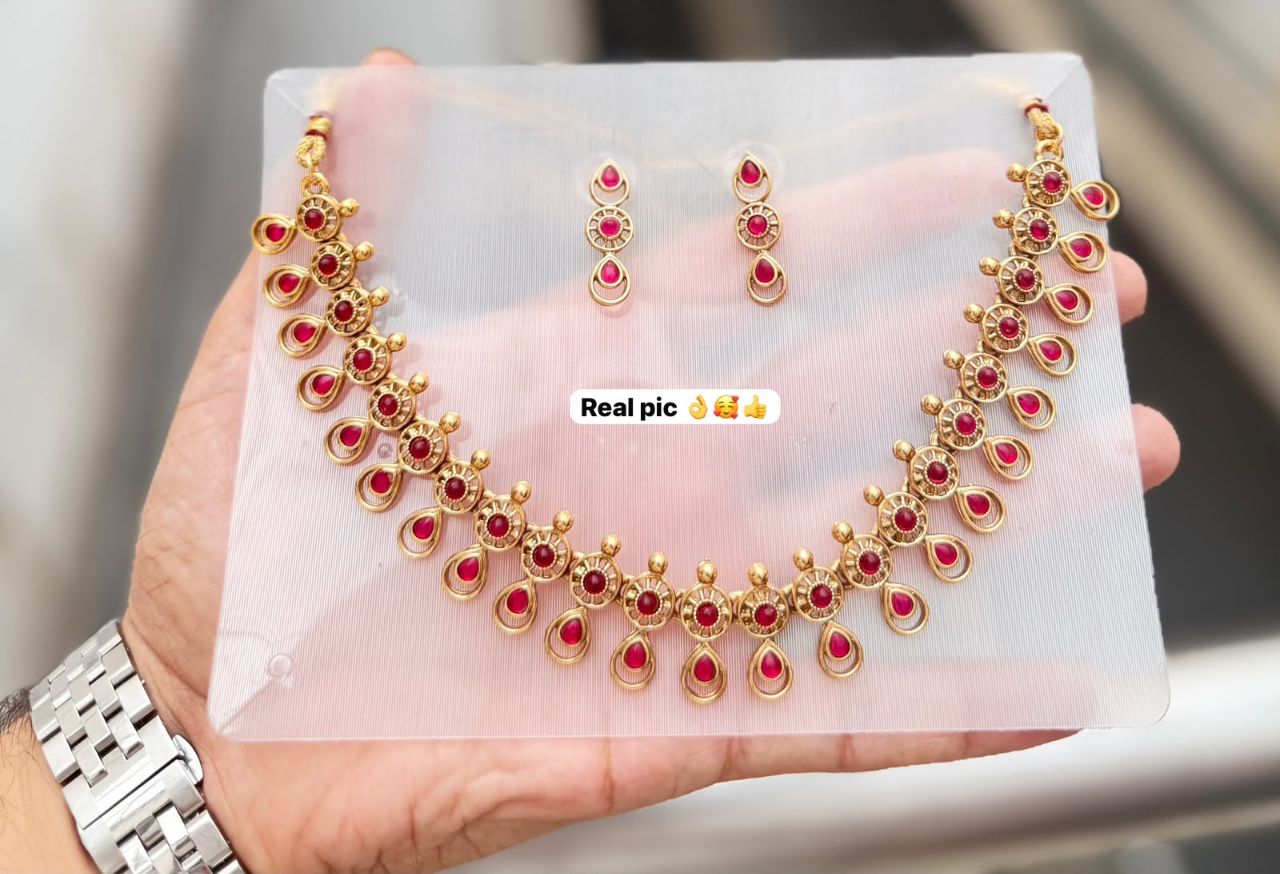 Gold-Plated Necklace Set view 2