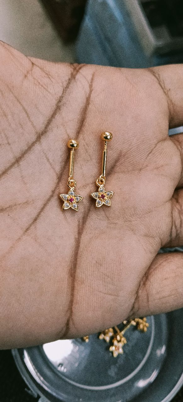 Star Flower Earrings view 2