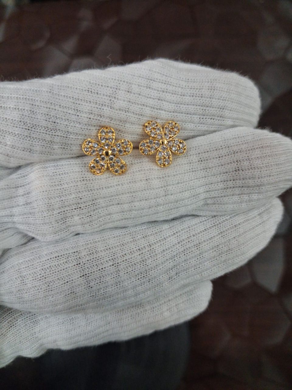 Flower Stud Earrings view 2