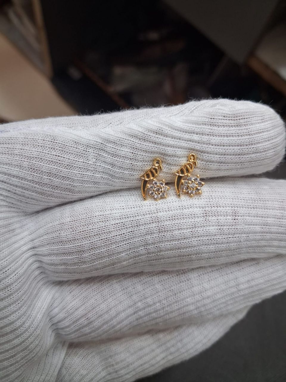 Gold Plated Earrings view 2