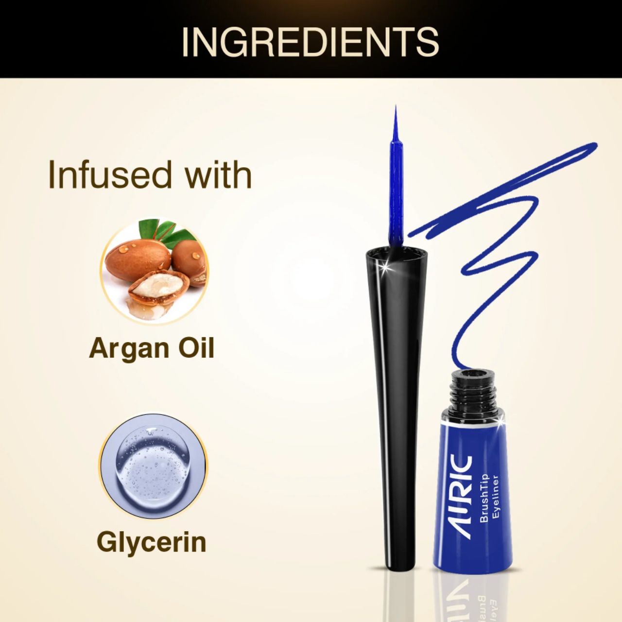 AURIC  BRUSH TIP BLUE LINER view 2