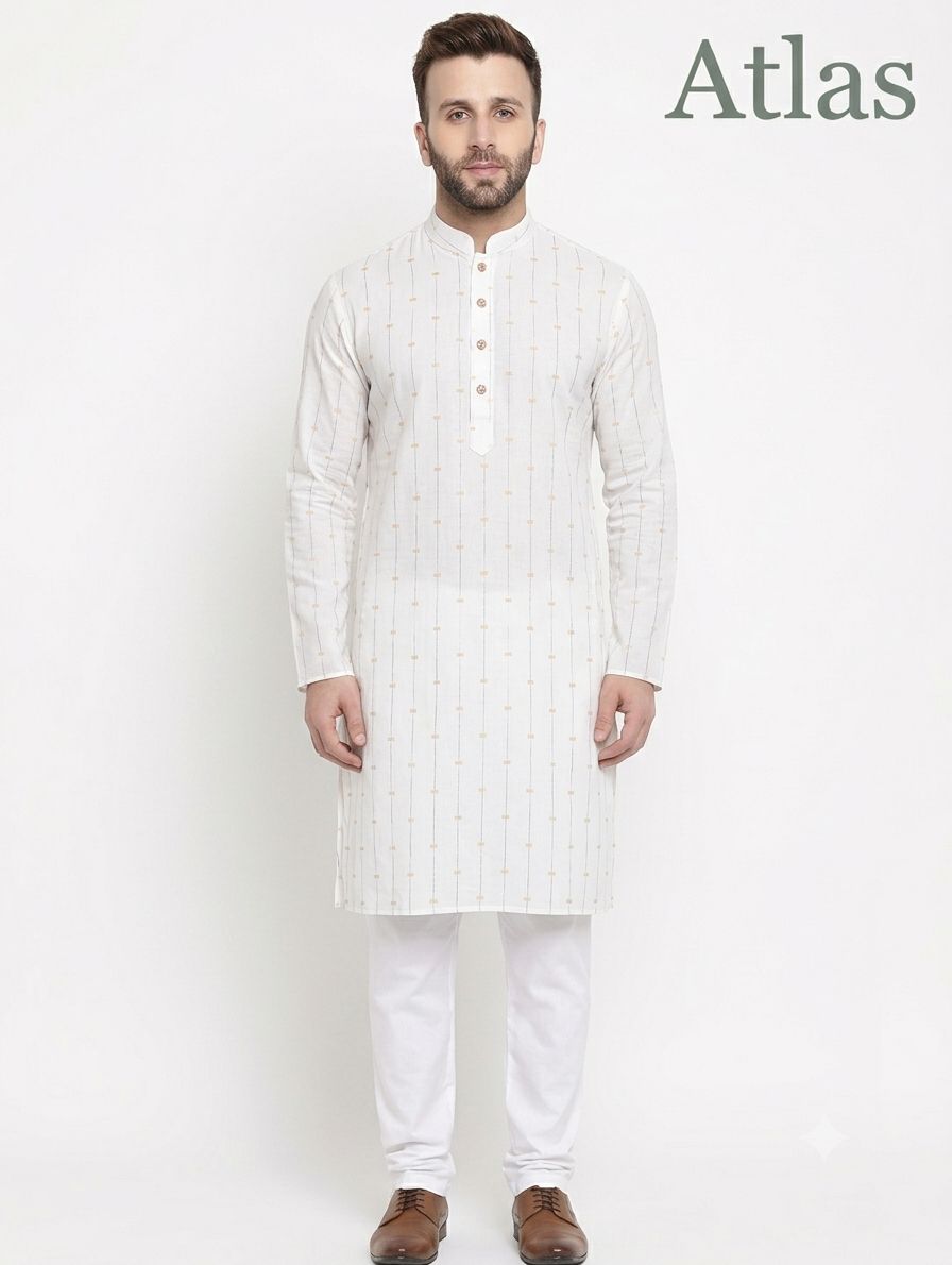 Pure Cotton Kurta Atlas view 2