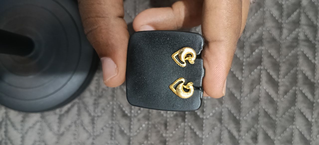 Gold Heart Shaped Earrings