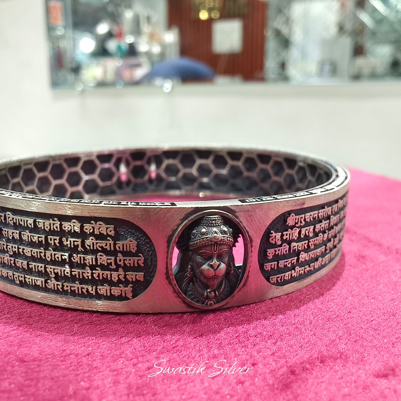 Rhodium Hanuman Kada view 9