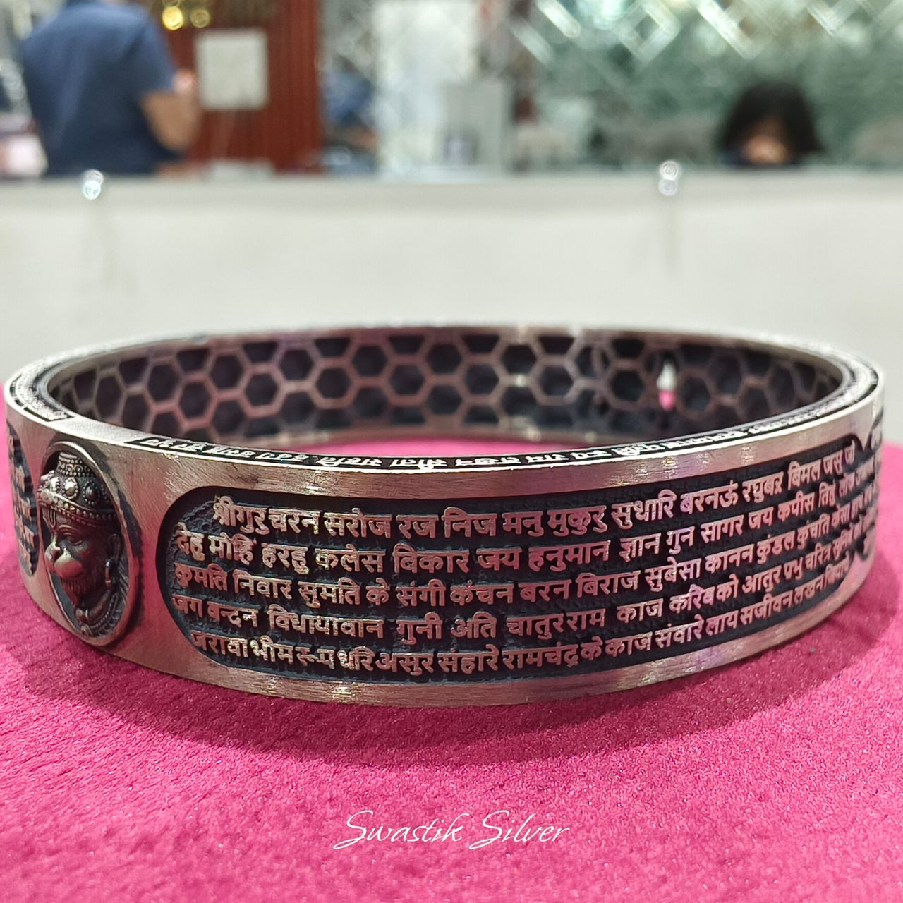 Rhodium Hanuman Kada view 2