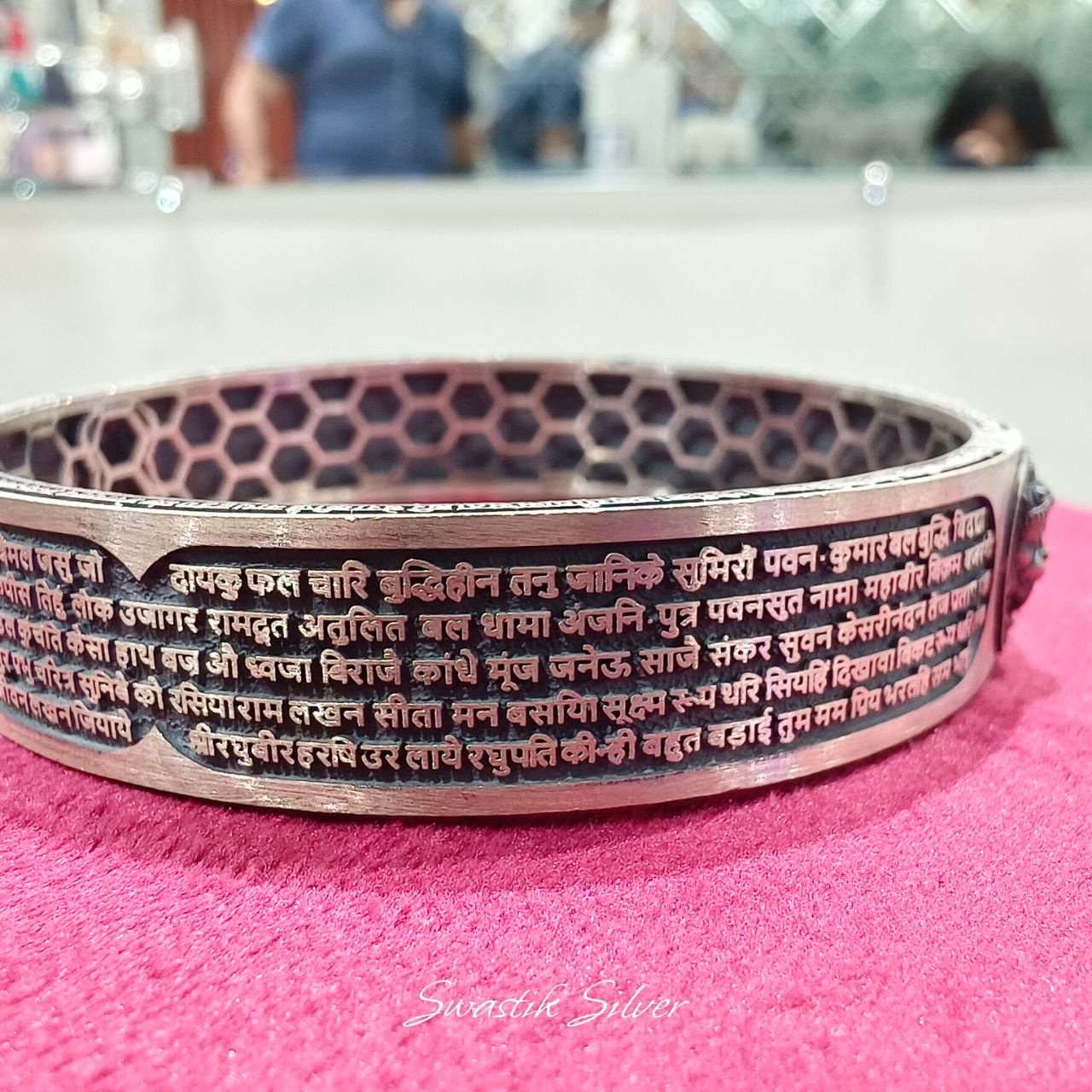 Rhodium Hanuman Kada view 6