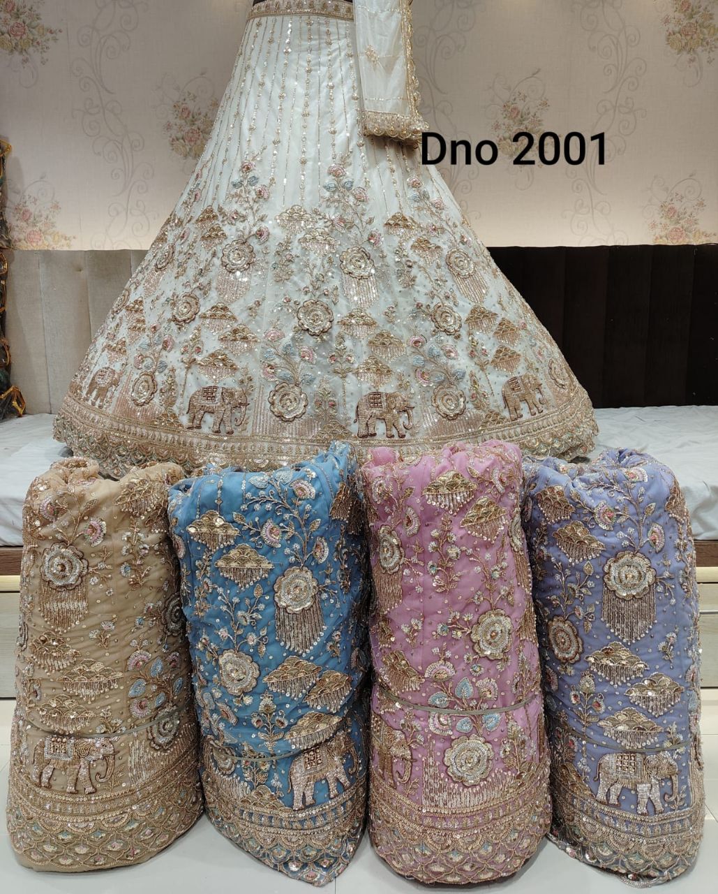 Ivory Elegant Designer Lehenga view 2