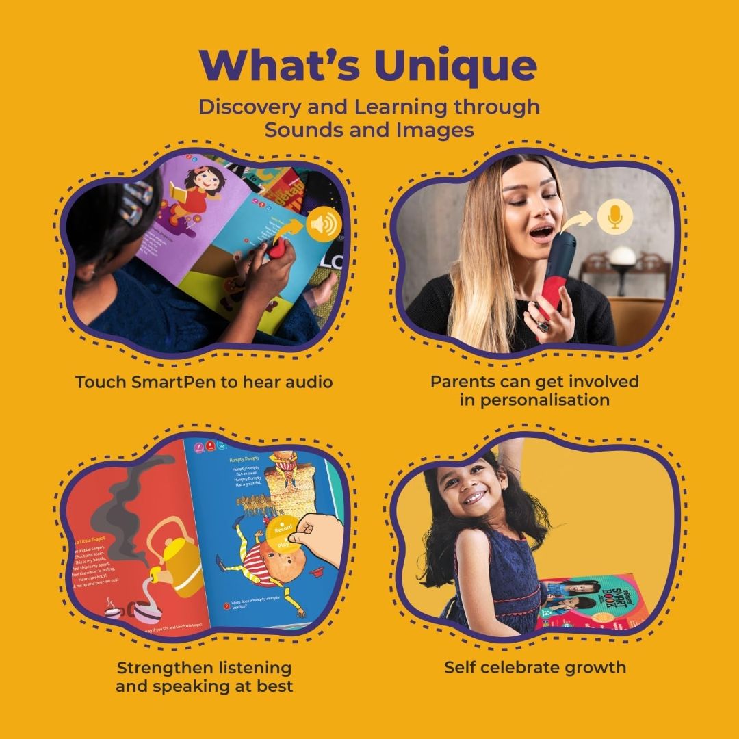 goDiscover Interactive SmartBook with Talking Pen | Set of 9 Story Sound Books with British Accent Audio | Activity Educational Kit for Toddlers, Preschool Kids Age 2 to 4 Years Learning Toys view 3