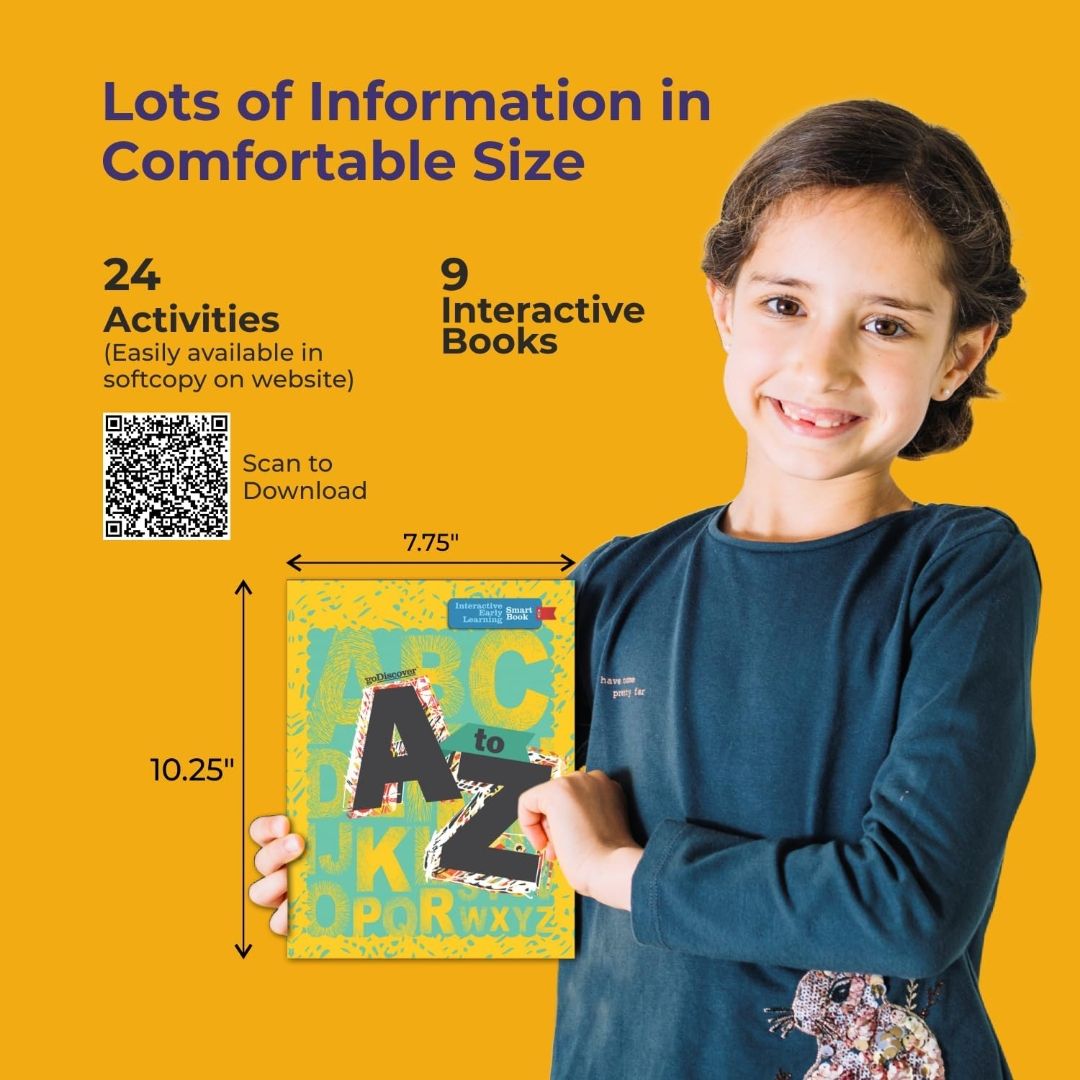 goDiscover Interactive SmartBook with Talking Pen | Set of 9 Story Sound Books with British Accent Audio | Activity Educational Kit for Toddlers, Preschool Kids Age 2 to 4 Years Learning Toys view 7
