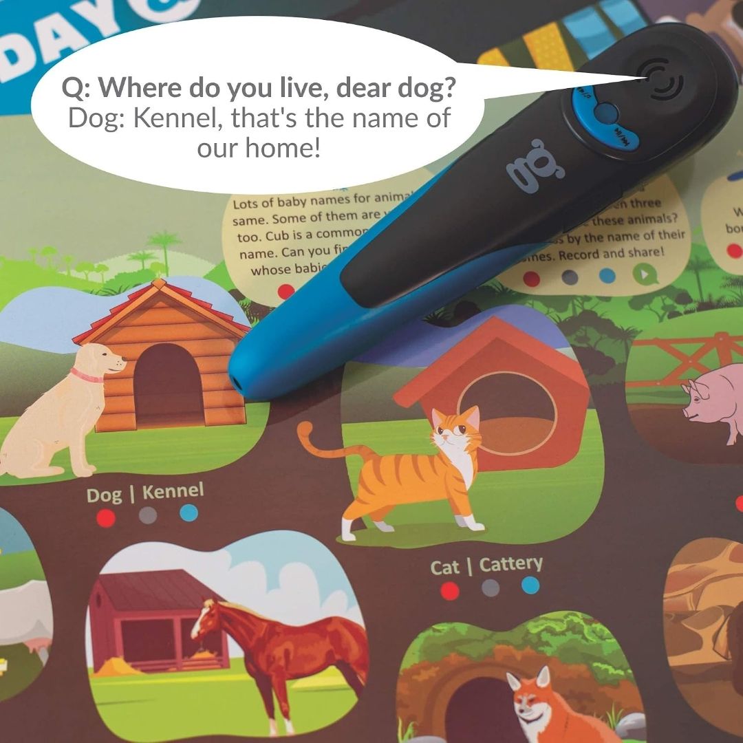 goDiscover Kinder Smart Interactive Learning Series with Talking Pen | Set of 18 Multi Sensorial Educational Posters for Preschool Kids Age 3 to 6 Years with Words Sounds Facts and Interactions
Product Images and Videos (AI-Generated Alt Text) view 8