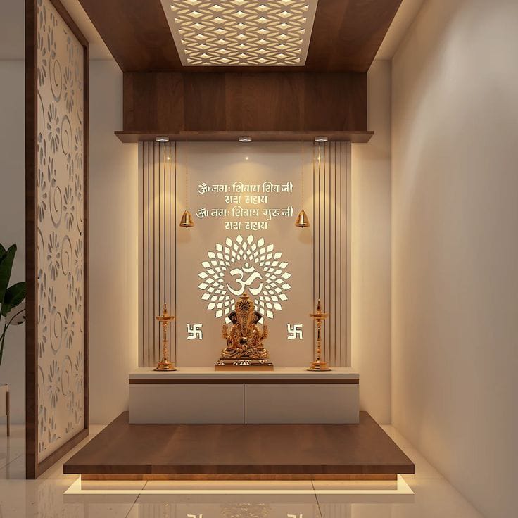 Modern Pooja Mandir