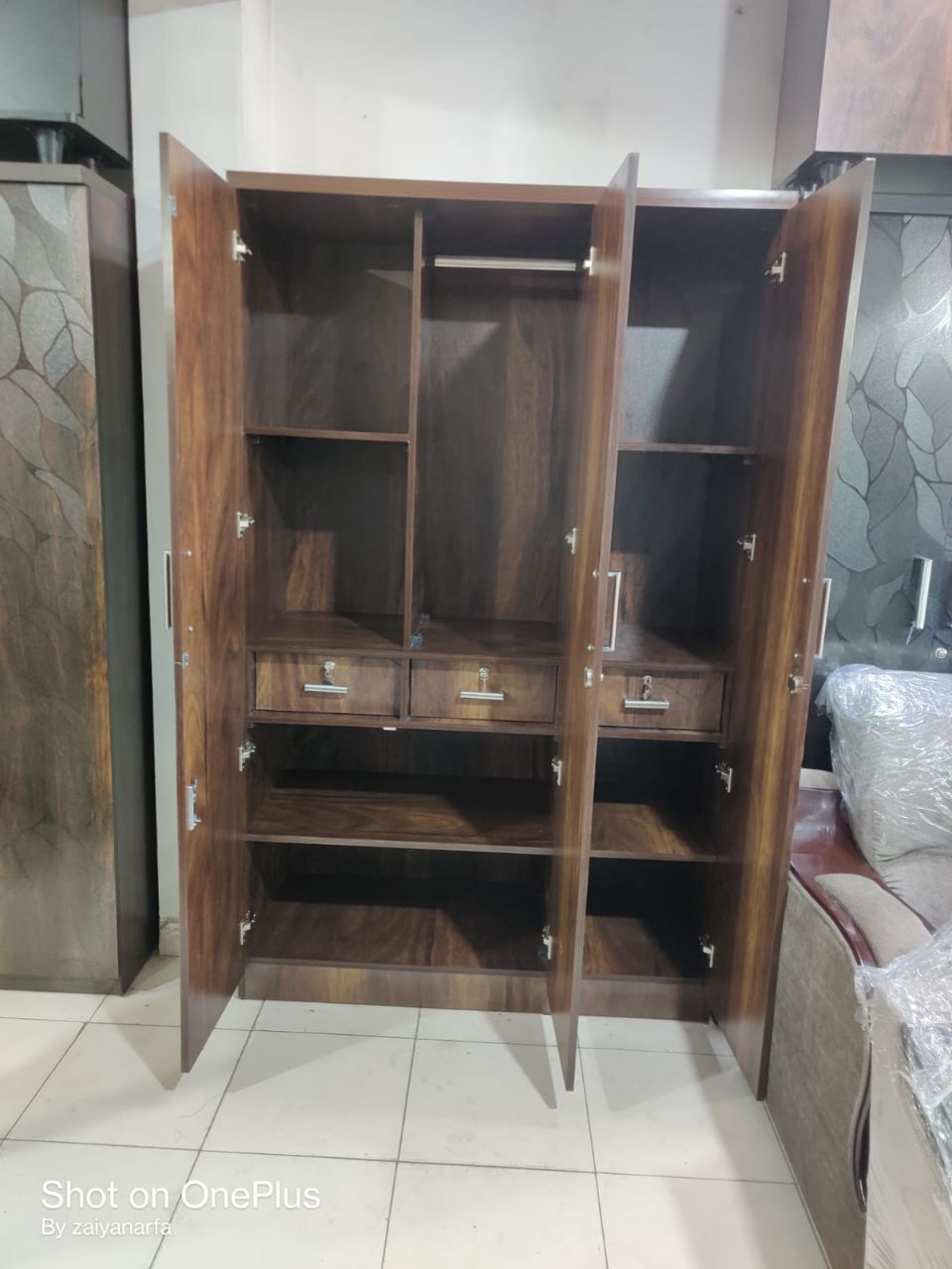 Wooden Wardrobe view 2