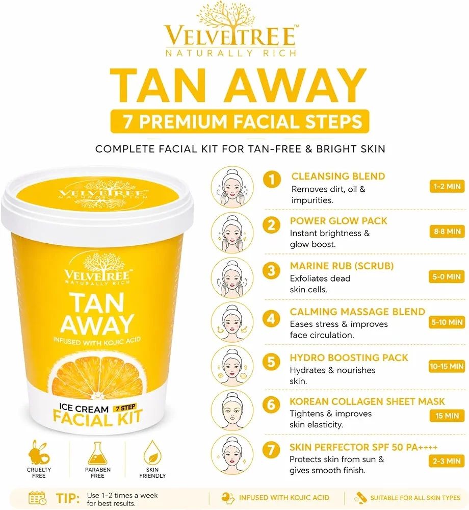 Velvetre Tan Away Ice Cream 7 Step Facial Kit view 2