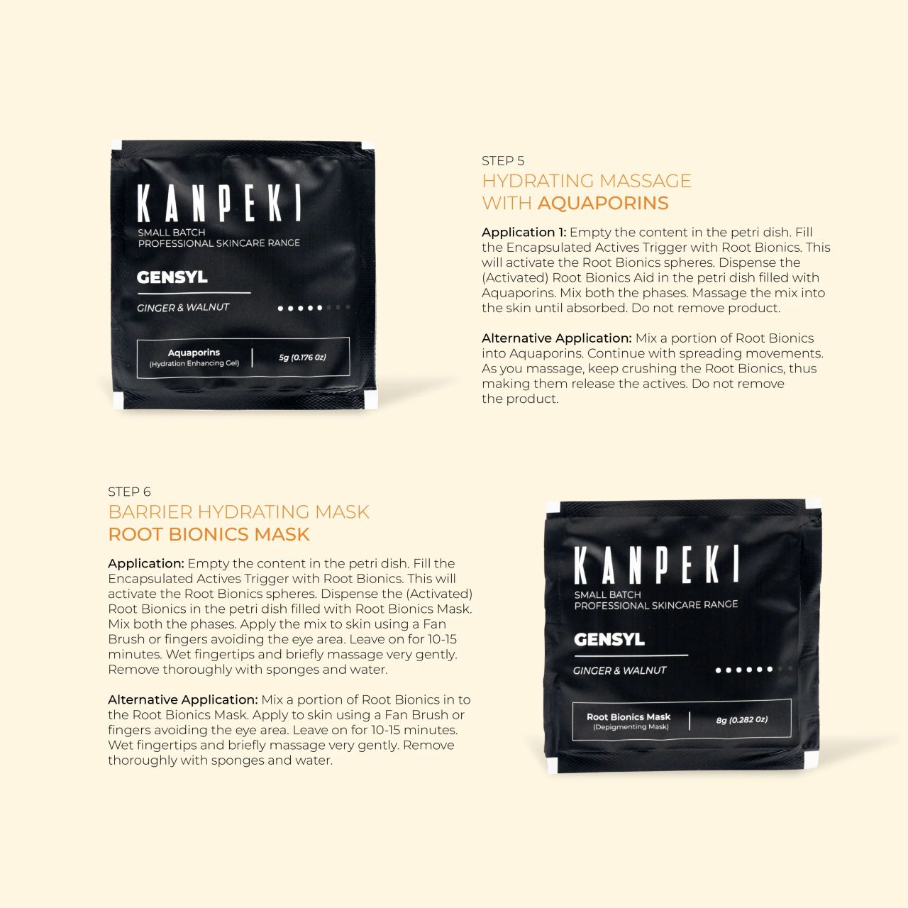 Kanpeki Ginger & Walnut Facial Kit view 2
