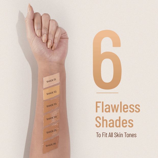 Swiss Beauty Airbrush Finish Full Coverage Foundation | Full Coverage Up To 8 Hours | Waterproof & Lightweight | Natural Matte Finish | Long-Lasting Wear | Enriched with Hyaluronic Acid | For All Skin Types | Dermatologically Tested | Shade- 02 Fair IVORY 30ml
Amazon's Choice view 2