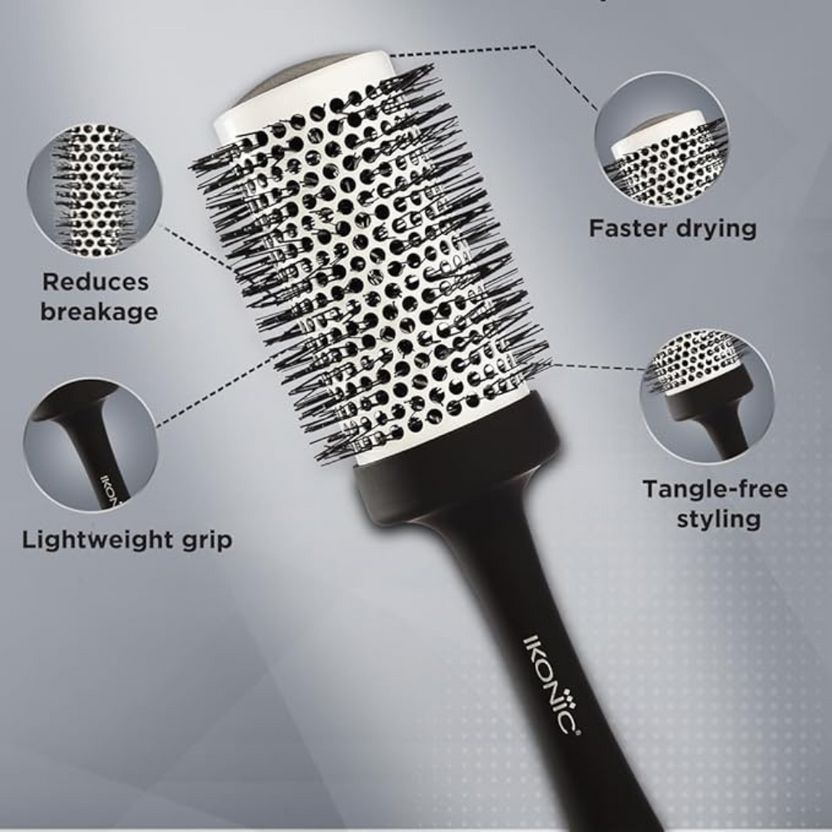 Ikonic Professional Ceramic Blow Dry Brush 52mm view 2