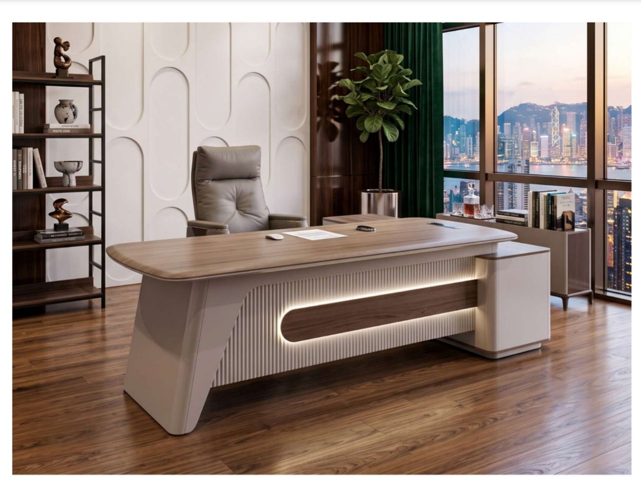 Modern Executive Desk view 2
