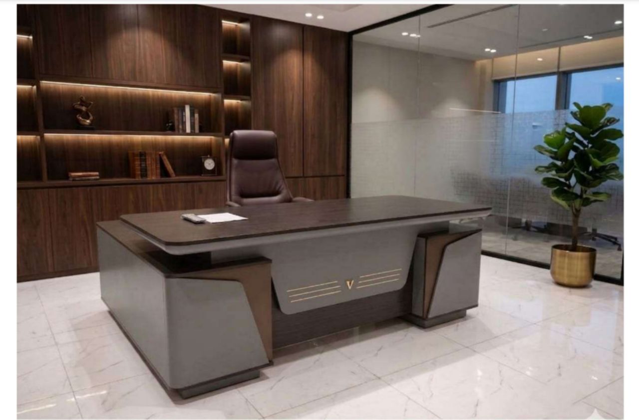 Modern Executive Desk view 2