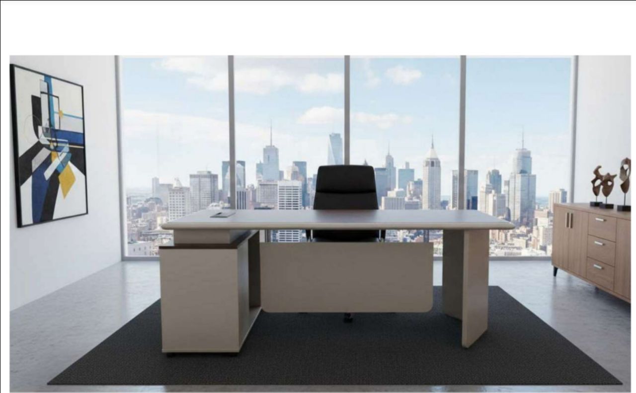 Modern Office Desk view 2