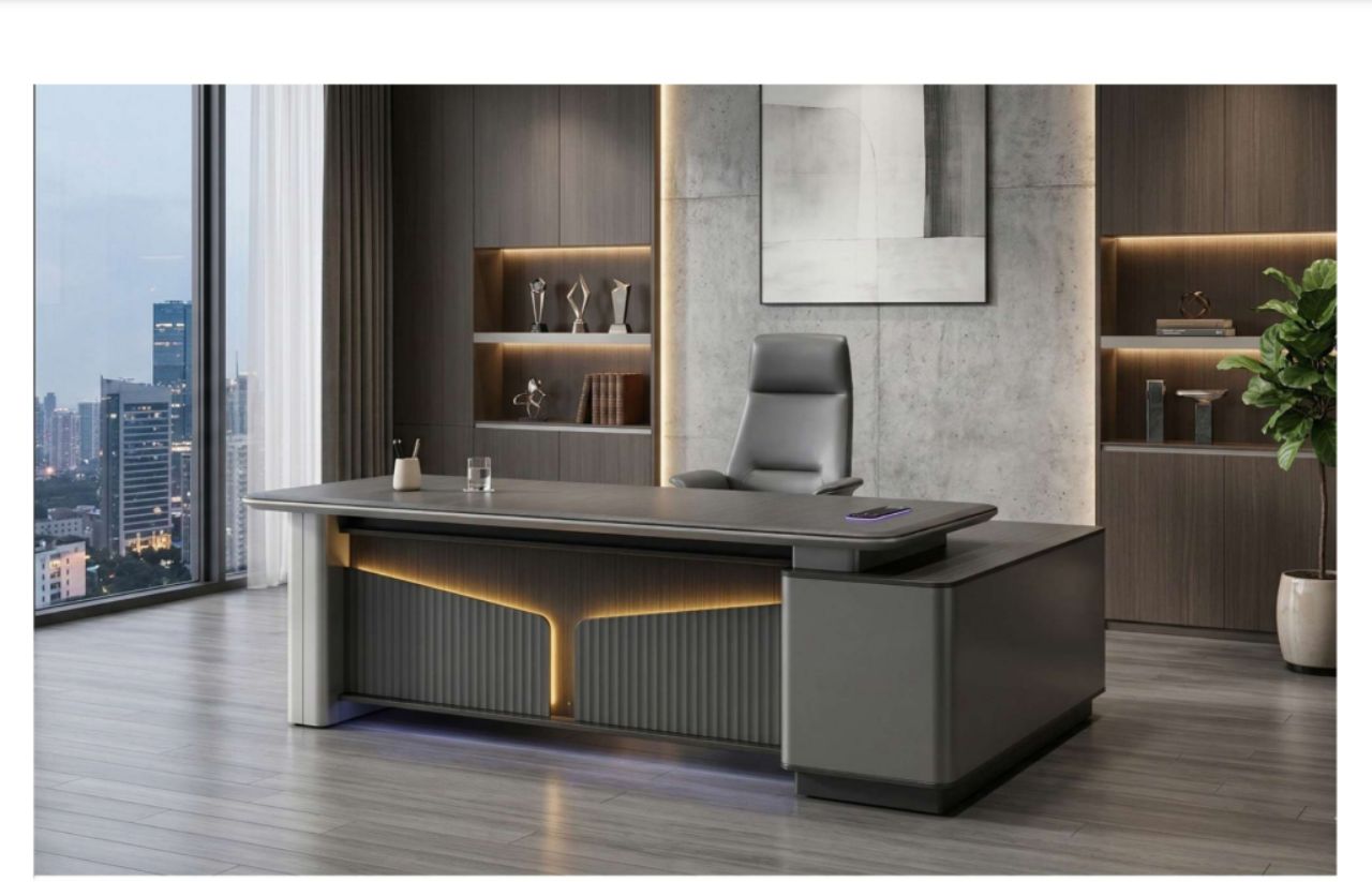 Modern Executive Desk view 2