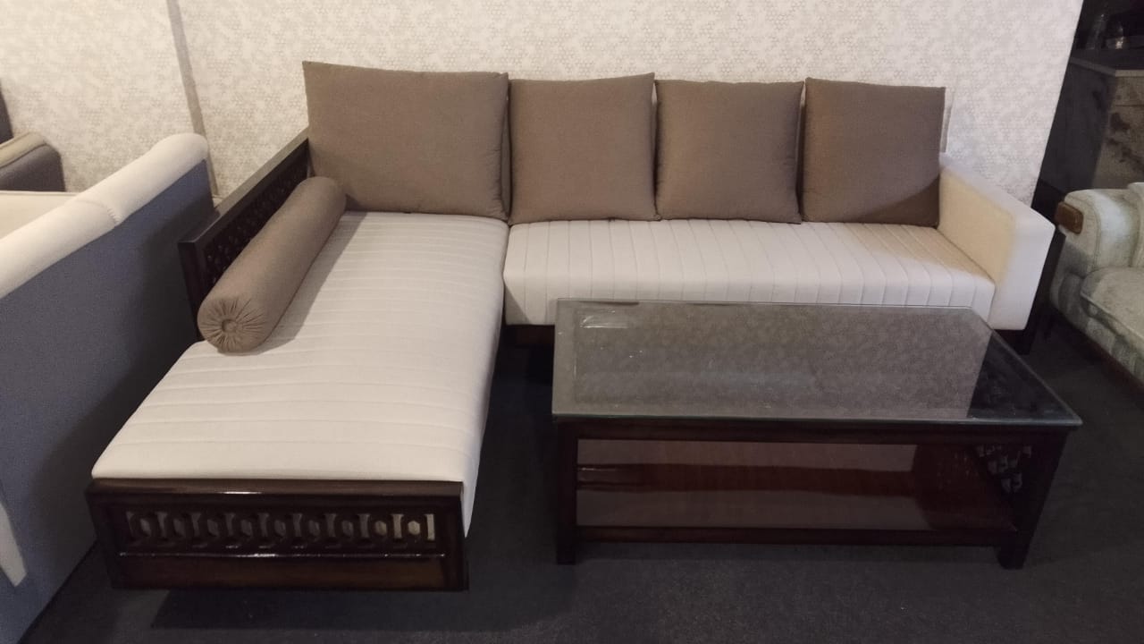 Luxury Wooden Sofa Set view 3