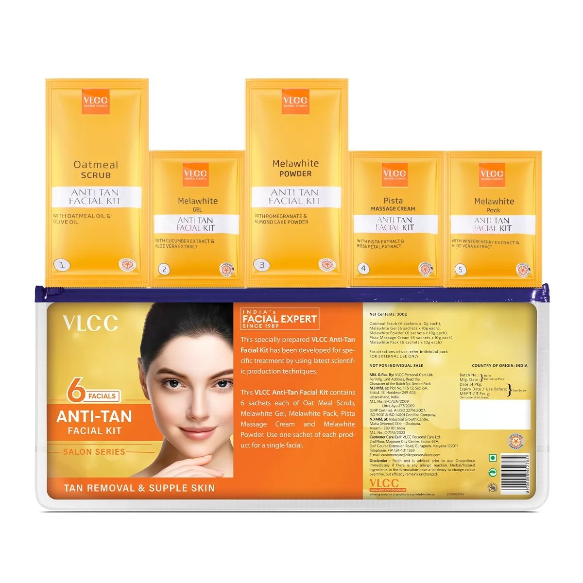 Vlcc  Anti Tan Facial Kit [ Pack Of 6] view 2