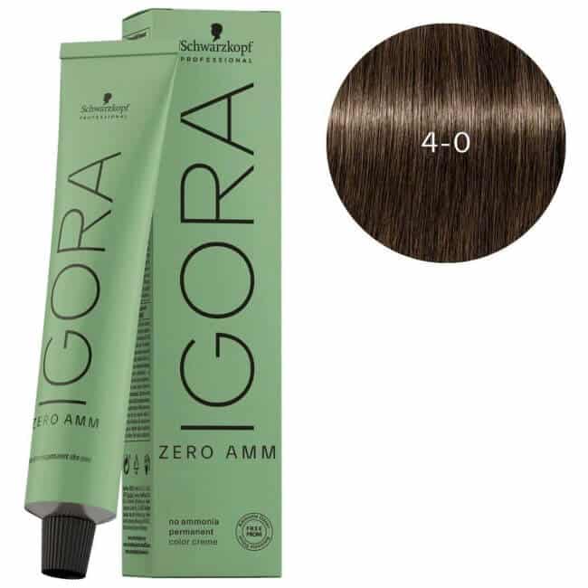 Schwarzkopf Professional IGORA Zero Ammonia Permanent Color (4-0 Medium Brown)