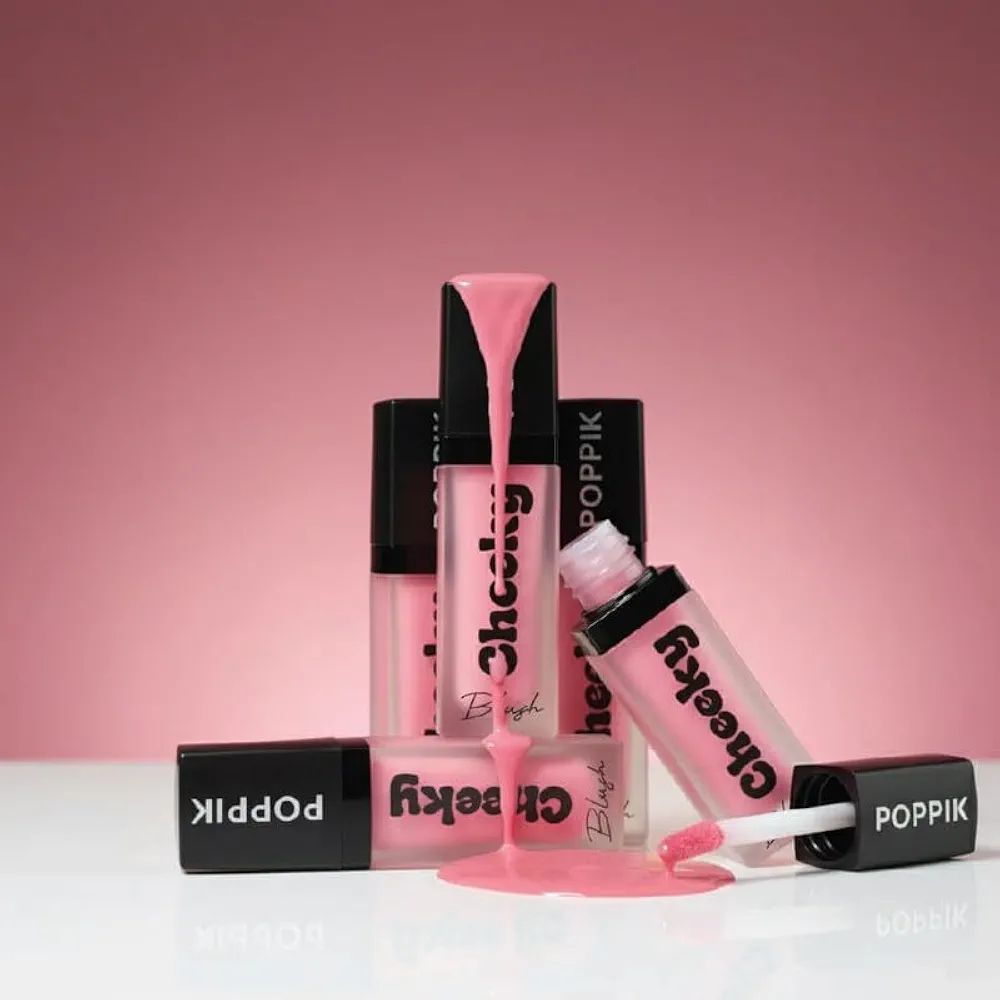 Poppik Cheeky Liquid Blush (Rose Glint) view 2