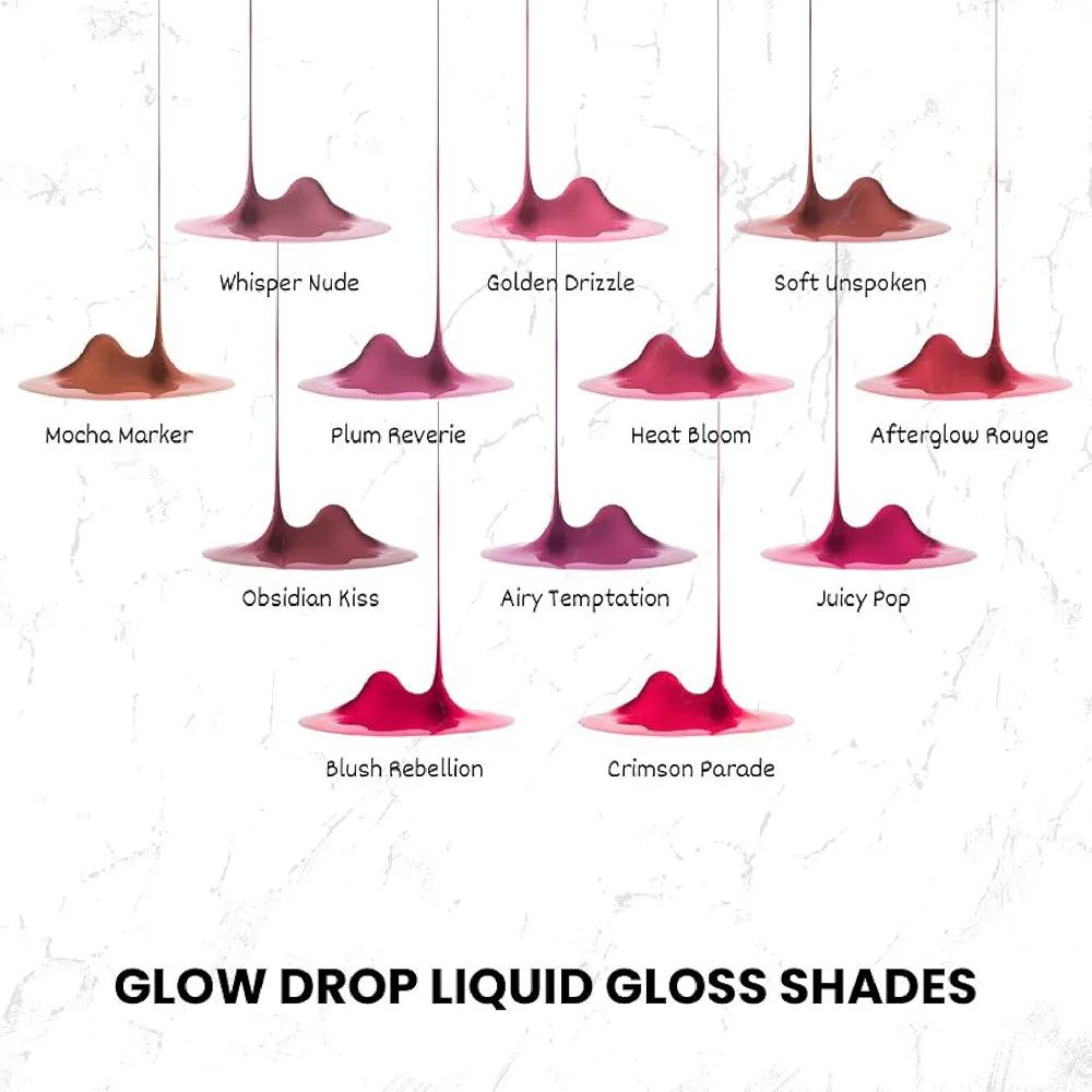 Poppik glow Drop Liquid Gloss Shade(Blush Rebellion) view 2