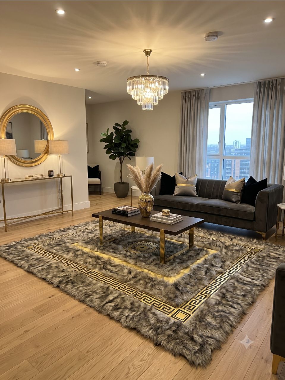 Premium Fox Fur Carpet – 5×7 Feet view 2