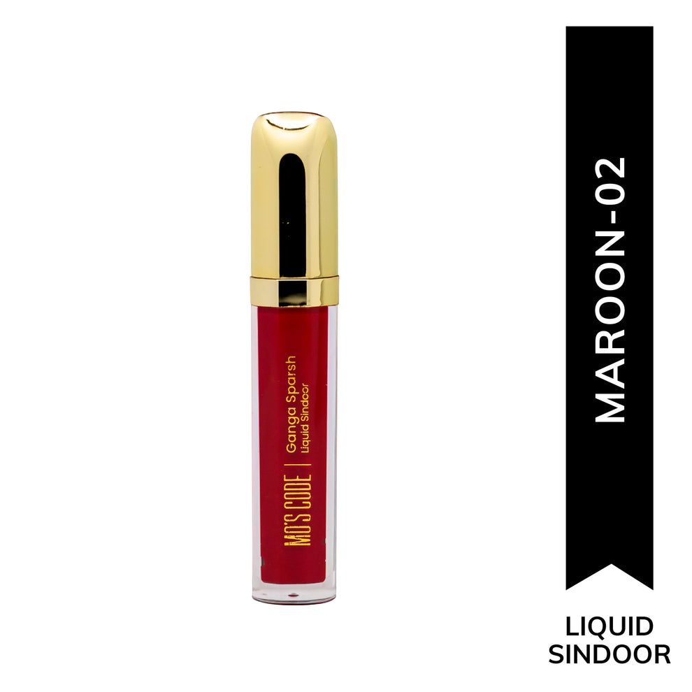 MO'S CODE Ganga Sparsh Liquid Sindoor[ Maroon ] view 2
