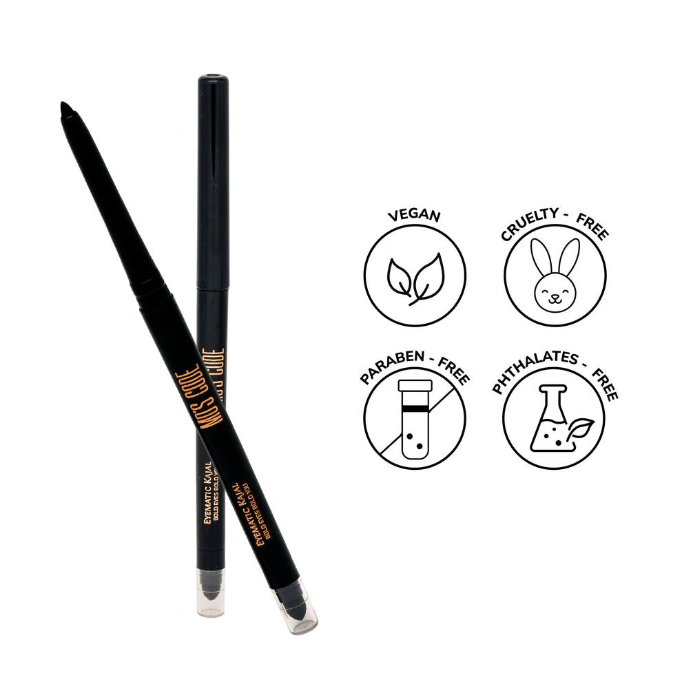 Mos Code Eyematic Kajal- Bold Eyes Bold You [Black ] view 2