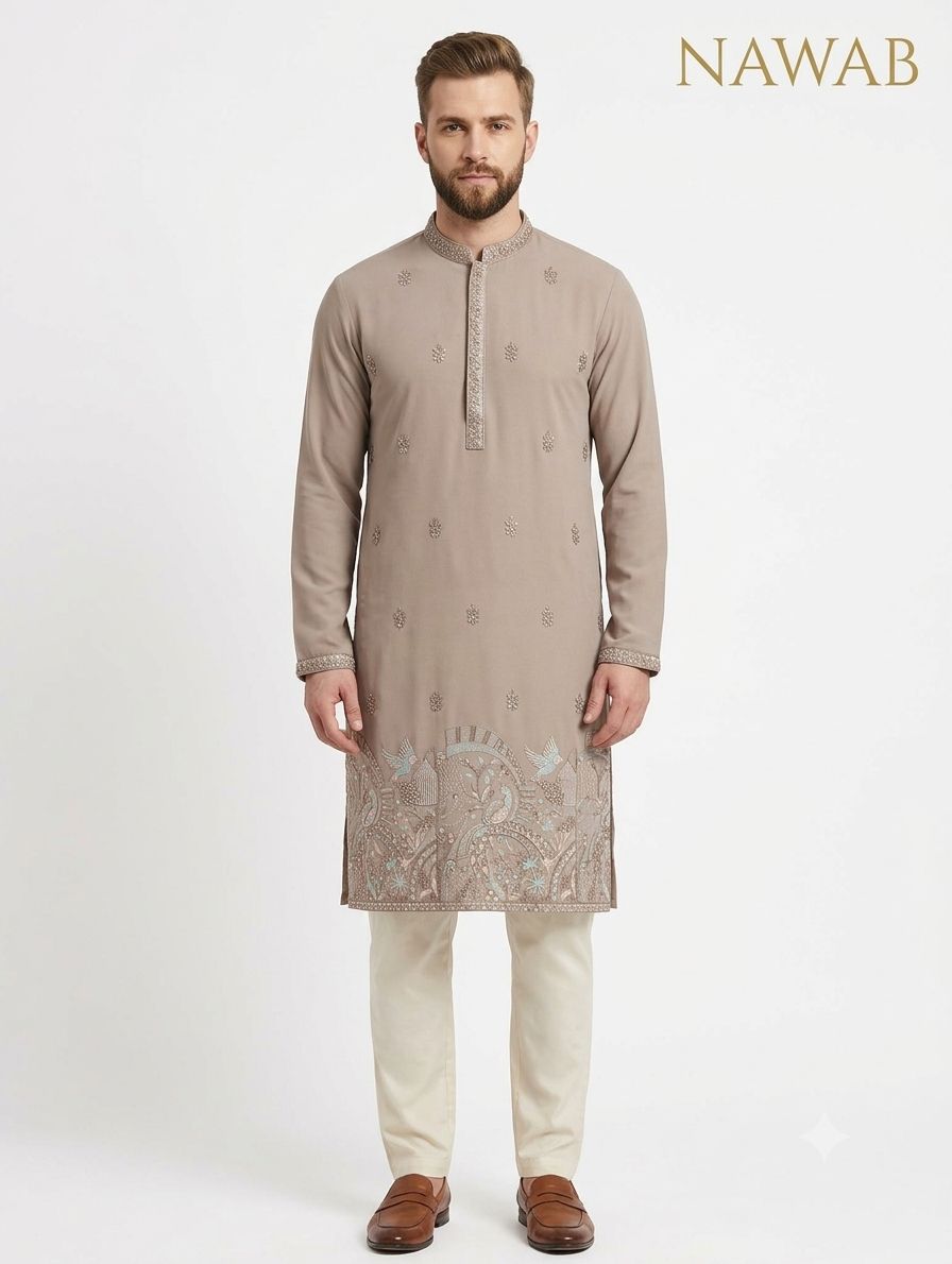 Fancy Kurta Nawab view 4