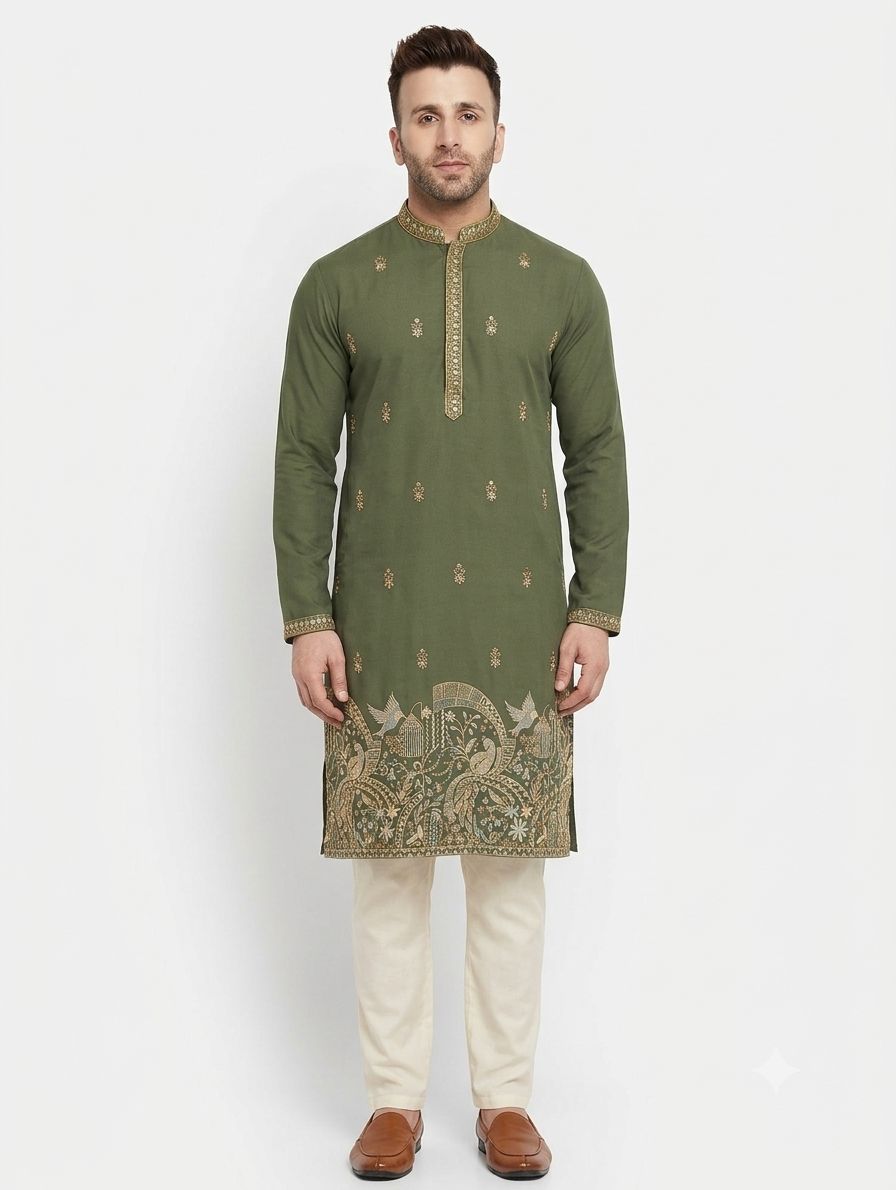 Fancy Kurta Nawab view 3