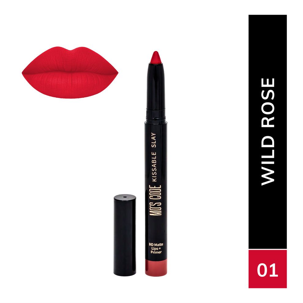 Mos Code HD Matte Lips+Primer Crayon Lip Colour [01] view 2